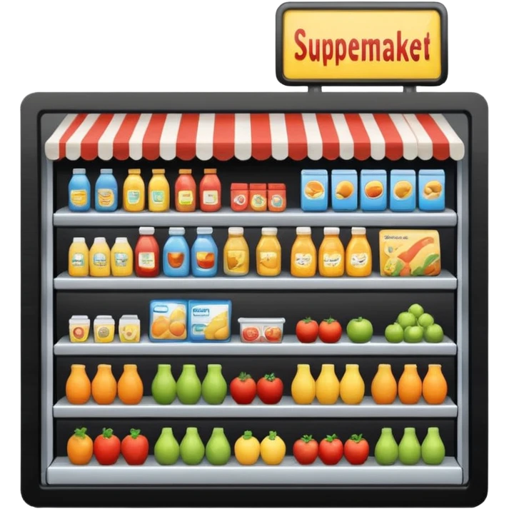 Supermercado 🛒de Frente e Fora emoji