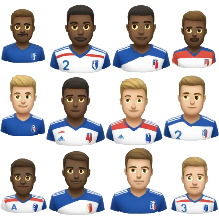 Équipe de France football  emoji