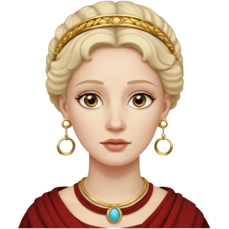 Ancient roman Women with Earrings emoji