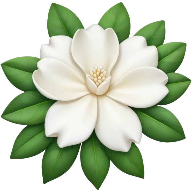 White gardenia flowers bouquet  emoji