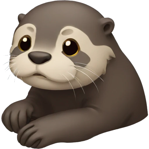 Depressed otter emoji
