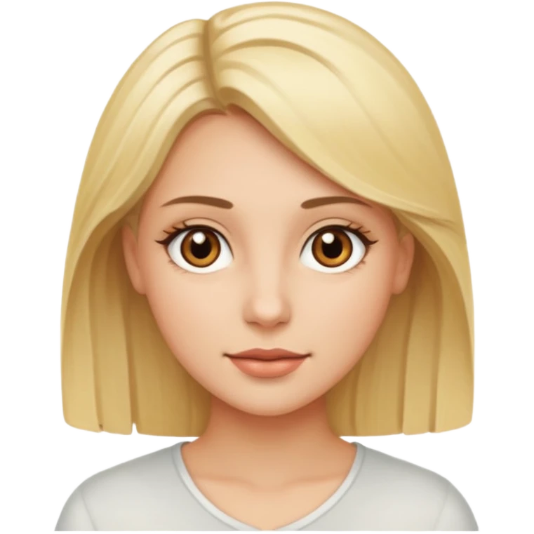 Photographe femme blonde yeux marron emoji