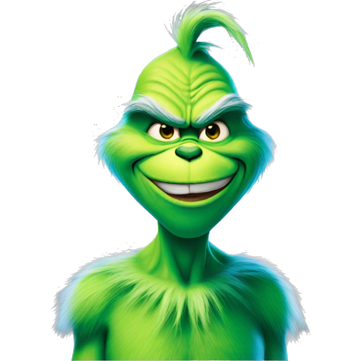 the grinch blue emoji