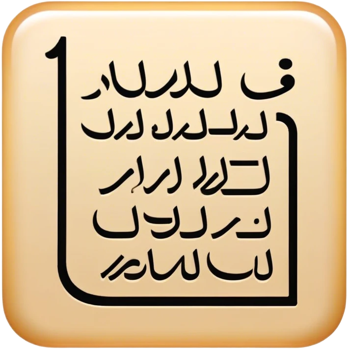 i want asmall rectangle with small writing on it وسيط emoji