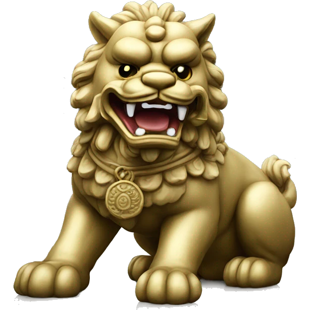 foo dog statue emoji