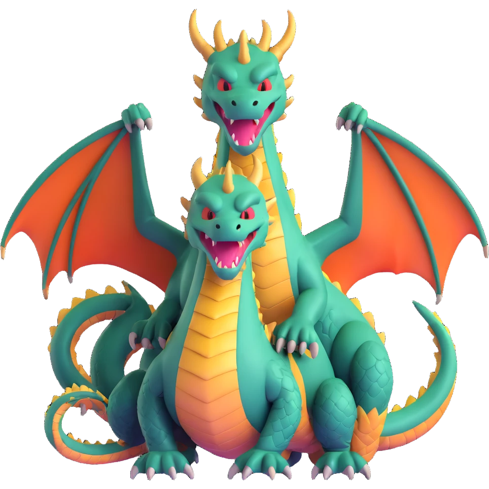 three-headed dragon Gorynych emoji