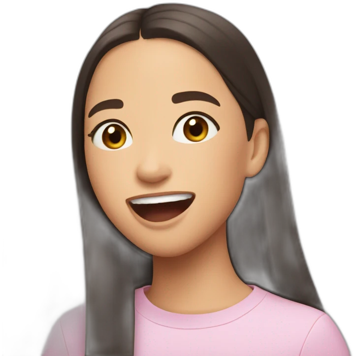 Olivia Rodrigo singing  emoji