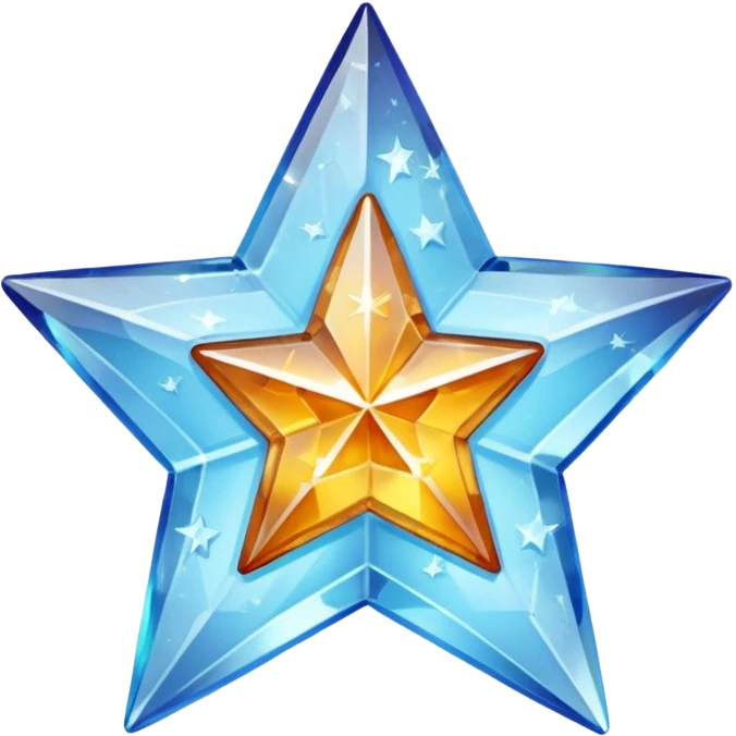 carved crystal star a shining "$" symbol emoji