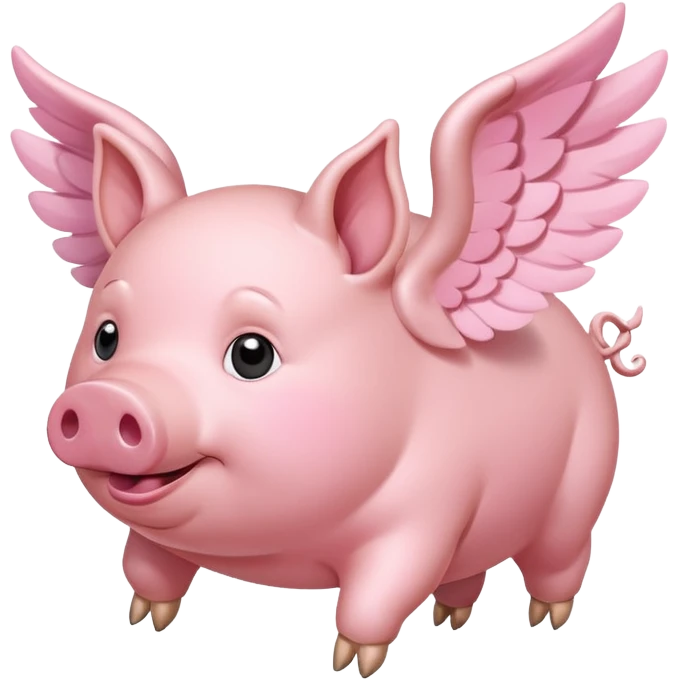 Flying pig  emoji