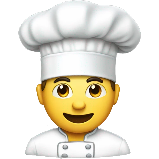 White chef hat emoji