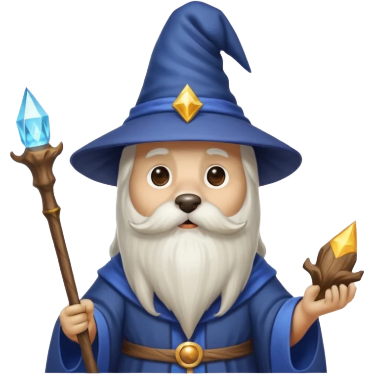 Dog wizard emoji