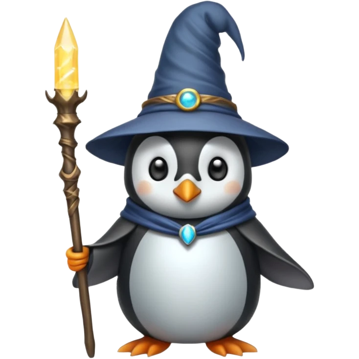 Penguin Wizard emoji