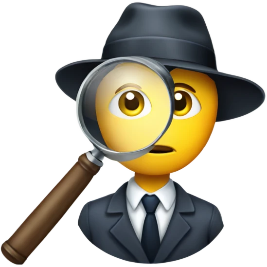 detective magnifying glass emoji