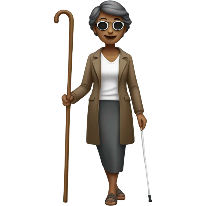 Blind woman emoji