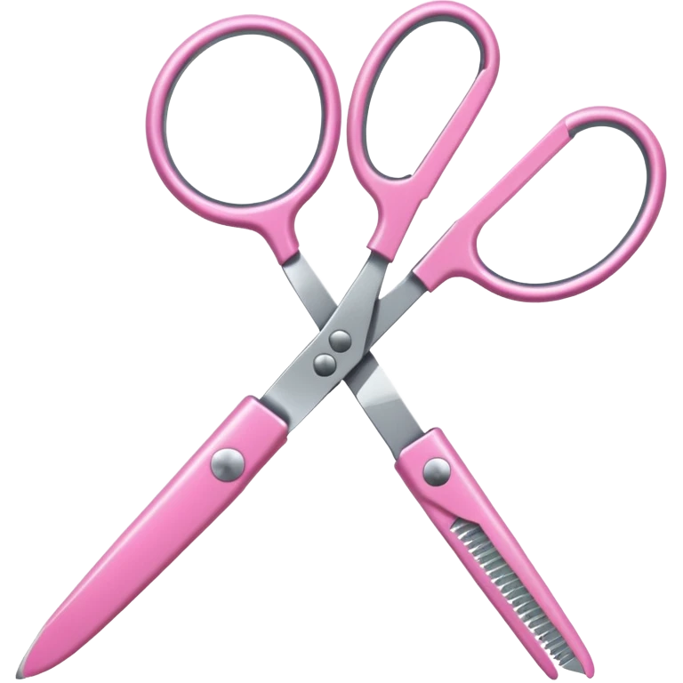 pink scissor emoji