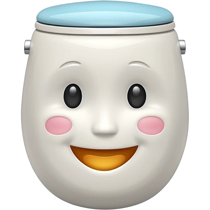 A open 🚽 with a face 😀 emoji