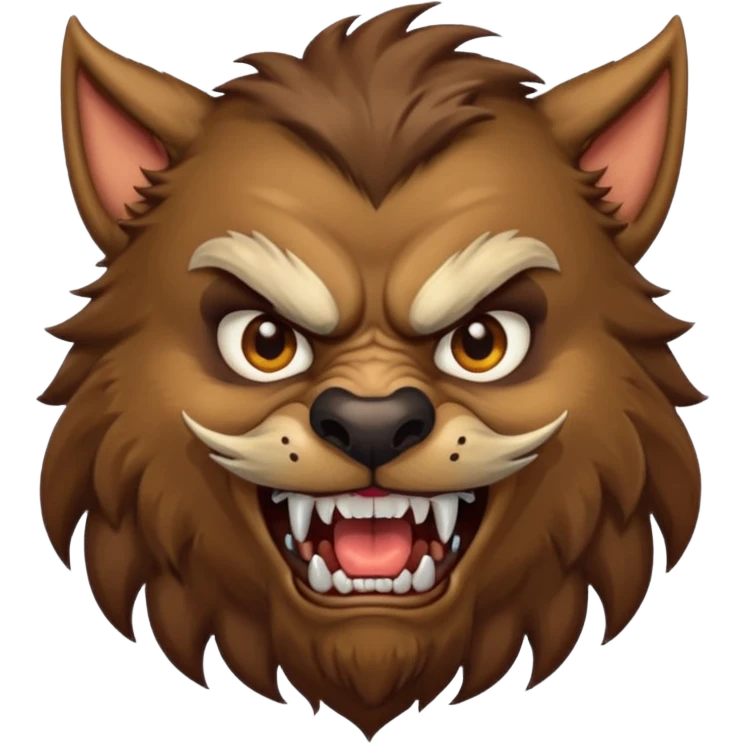werewold with mustache  emoji