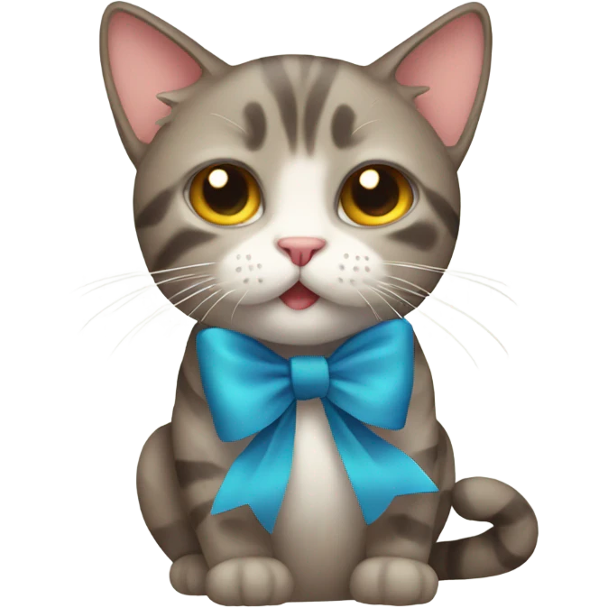 cat with bow emoji