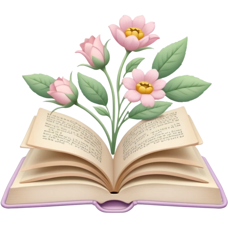 Open book in a girly style emoji