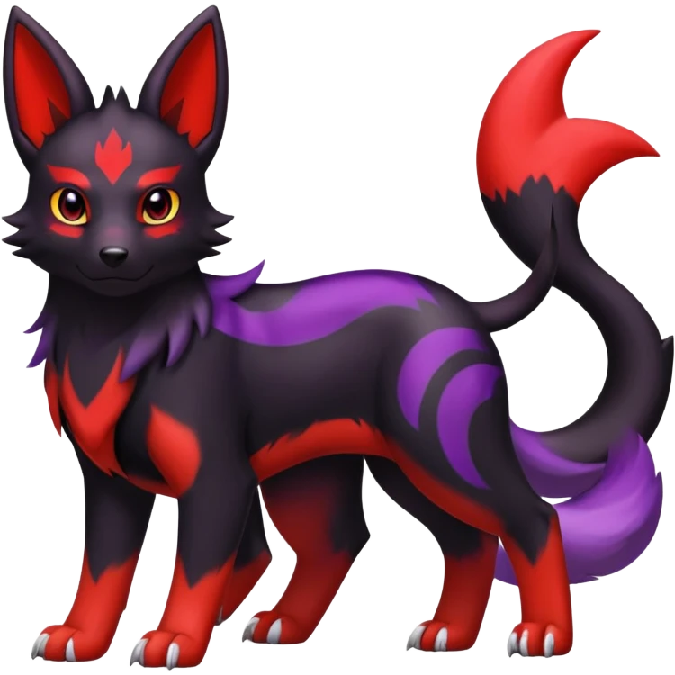 Guilmon-Houndour-Umbreon-hybrid emoji
