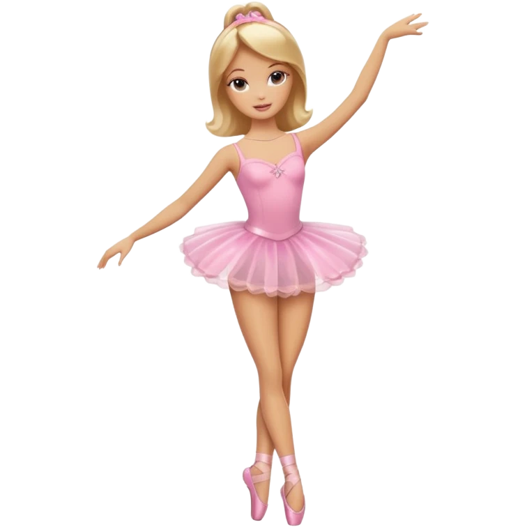 brown blonde barbie ballerina  emoji