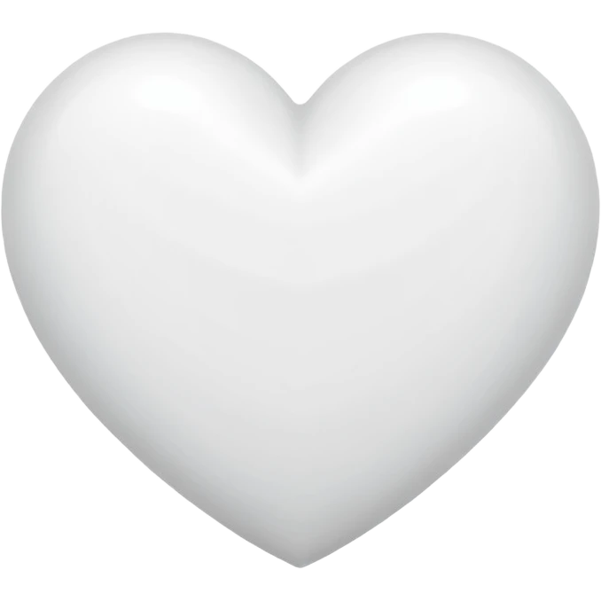 I want a white heart in heart a H emoji