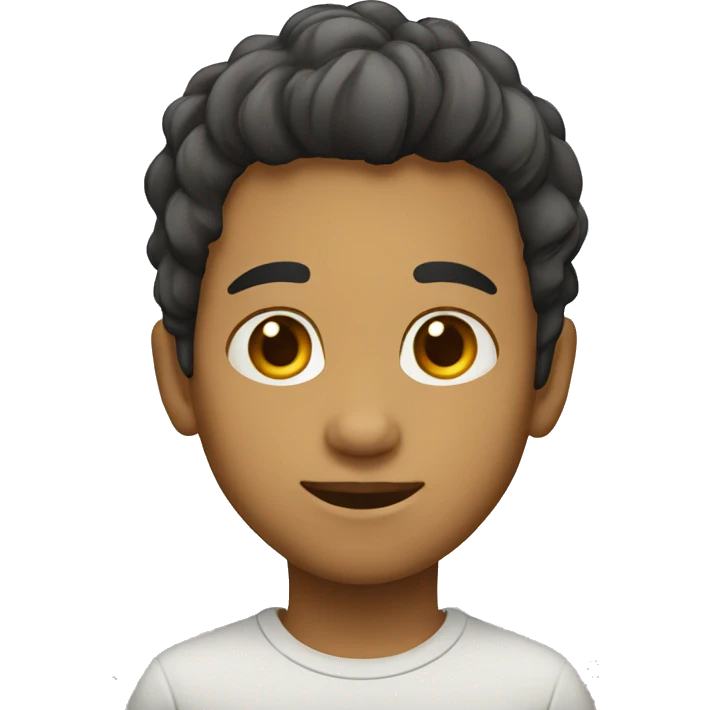 Niño con pelo largo emoji