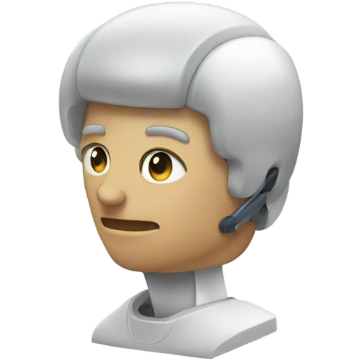 human head with contôle device emoji