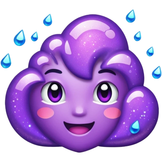 glitter purple pity emoji