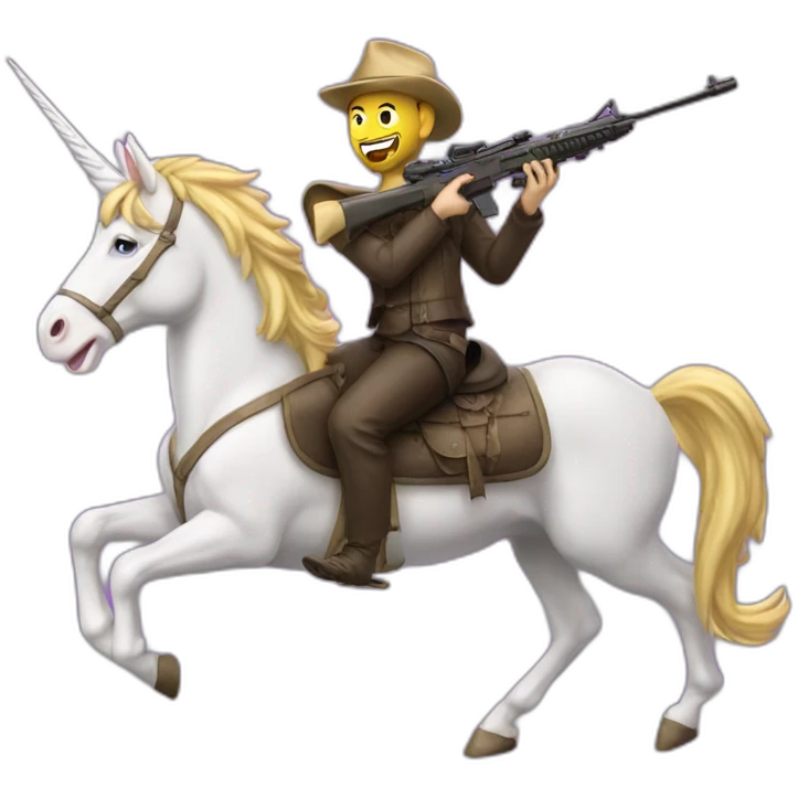jew riding unicorn 50bmg emoji