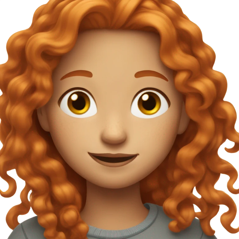 Ginger girl emoji