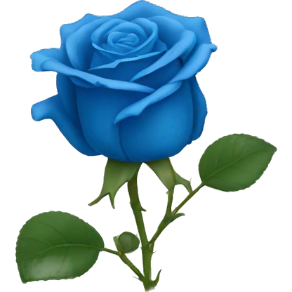 blue rose emoji