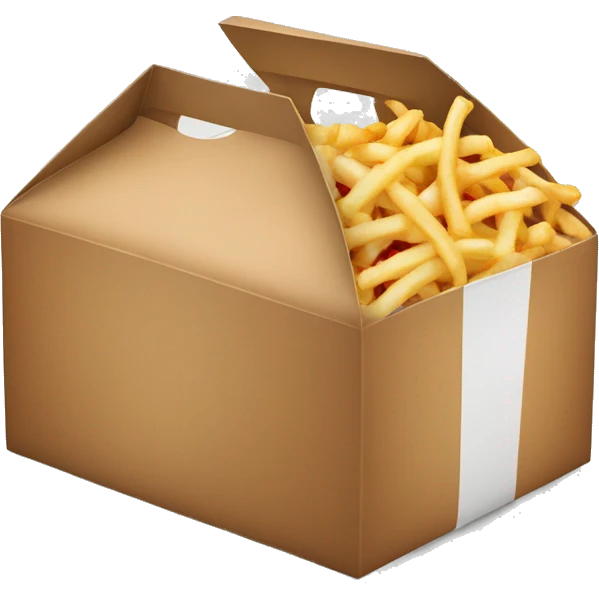 A fast food to-go box emoji