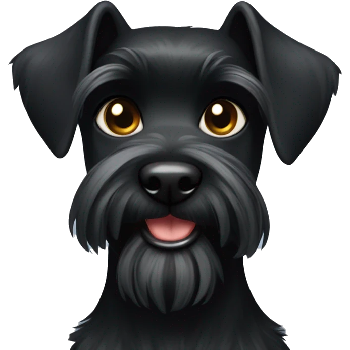Female black schnauzer  emoji