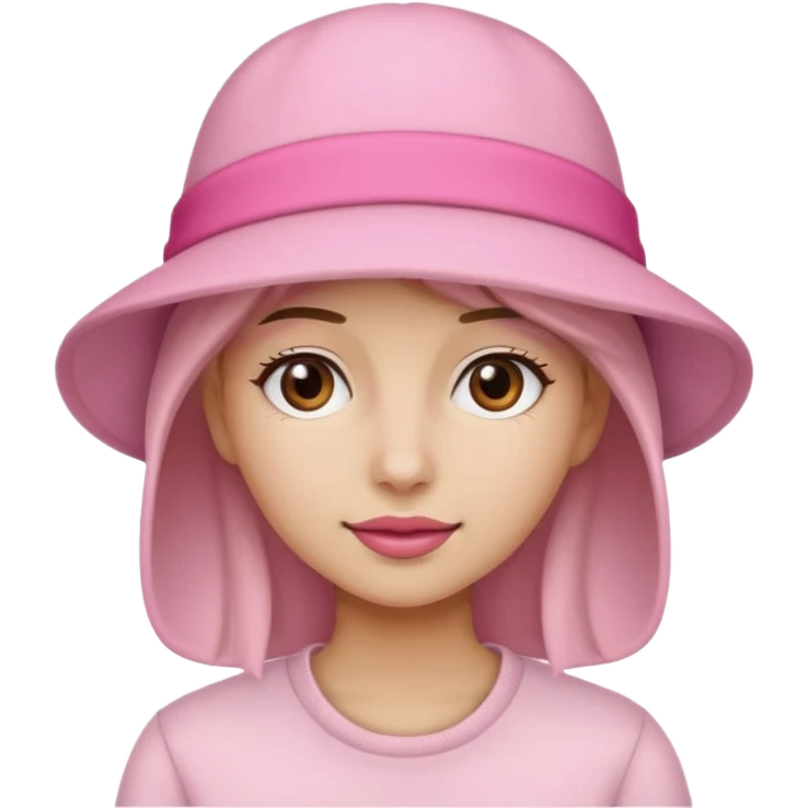 woman with pink hat emoji