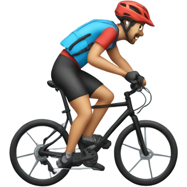 Mountain bike crash rider wearing a stethoscope  emoji
