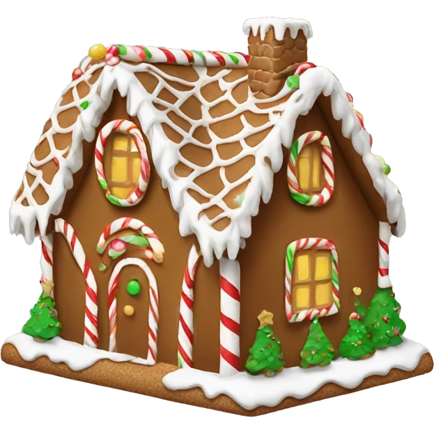 christmas gingerbread house emoji