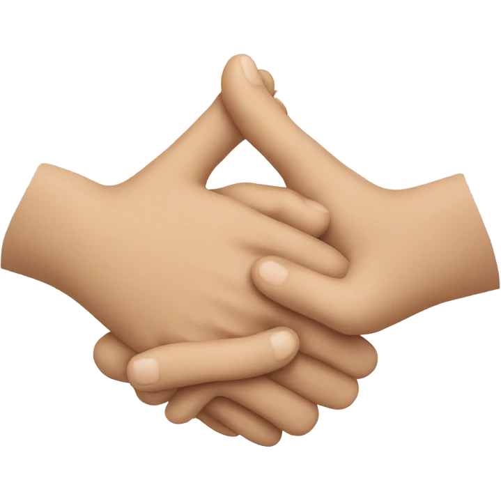 Hands clasped holding hands emoji