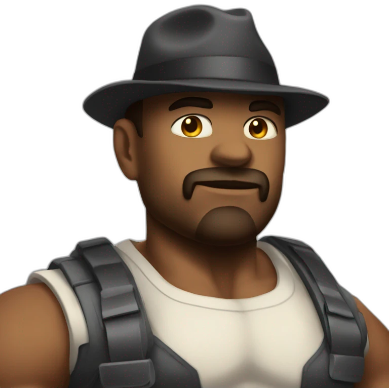 Big man millionaire muscle emoji