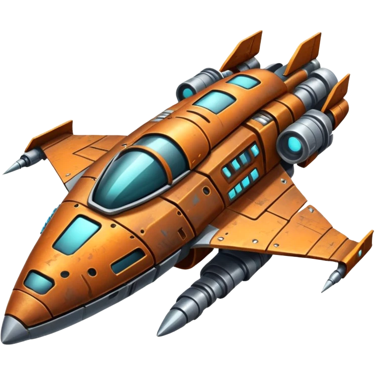 futuristic scrap spaceship  emoji