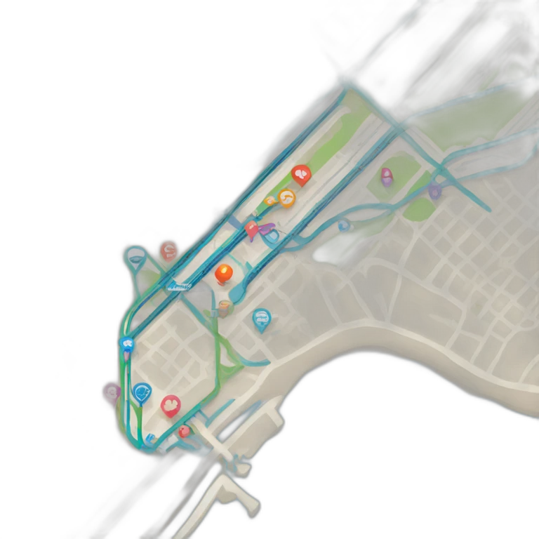 bay area rapid transit diagrammatic map emoji