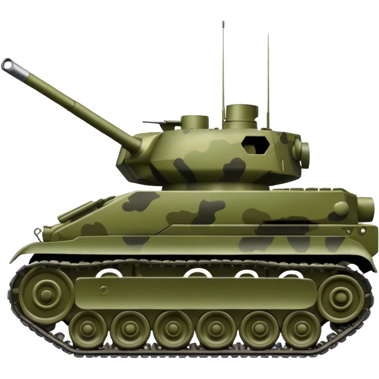 Military tank emoji