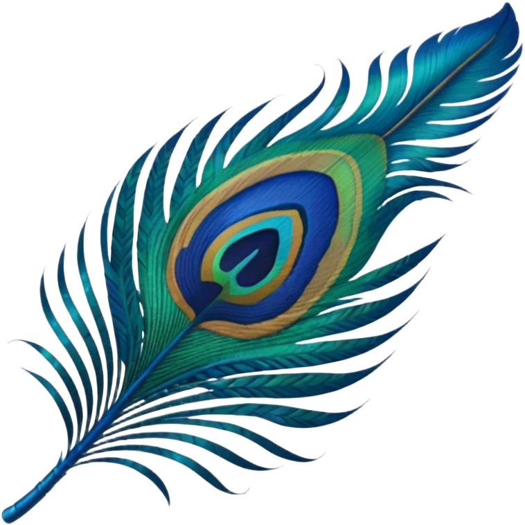 Peacock feather emoji