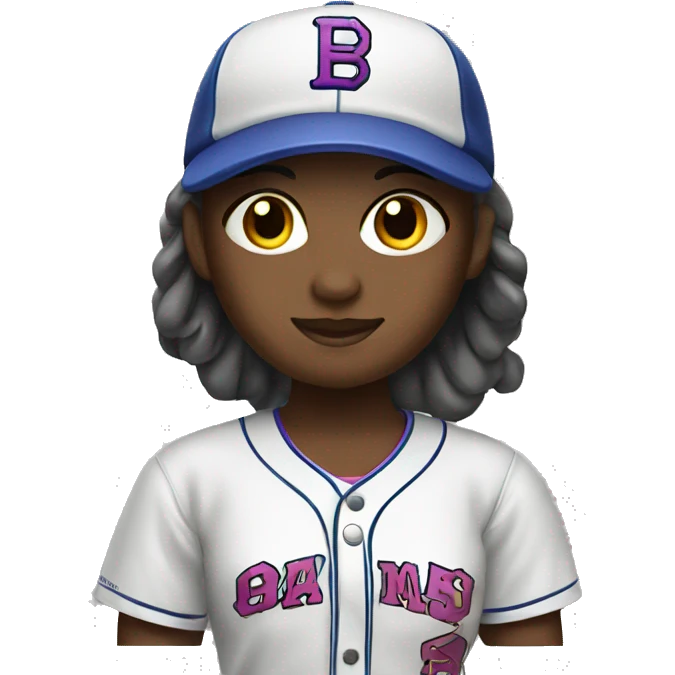 Girl baseball emoji