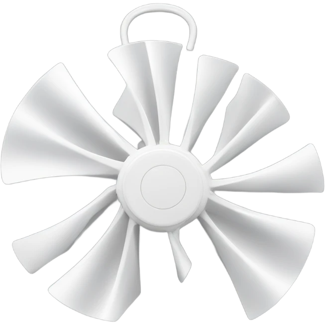 white stand fan blades only emoji
