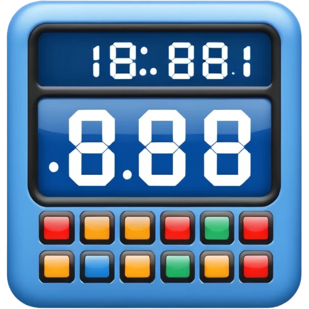 electronic scoreboard in blue (#00A3E0) and red (#F9423A) emoji