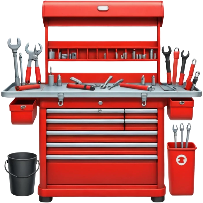 red mechanic tool table emoji