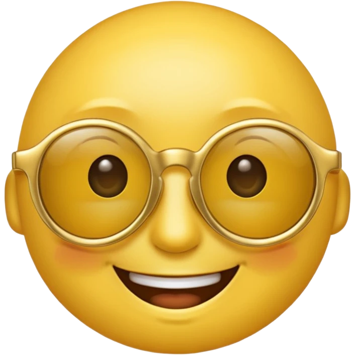 Generar emoji pero con los lentes de color doado emoji