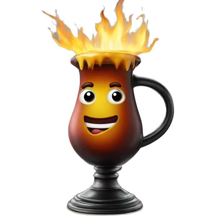 Feuerzangenbowle in Krug  emoji