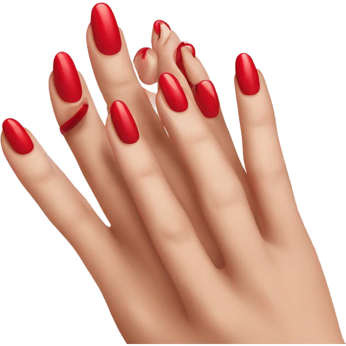 Red nails emoji